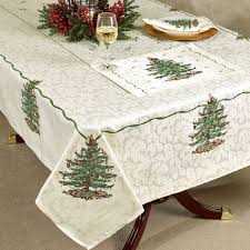 Christmas Tablecloth Design And Decoration Ideas Christmas Celebration All About Christmas Christmas Table Cloth Christmas Tree On Table Spode Christmas Tree