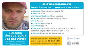 Lo has visto? Ayúdanos a encontrarlo, si tienes datos del paradero de  Alejandro Campos Ortiz, escríbenos o llámanos al 33 1514 5422.  #EstamosBuscando