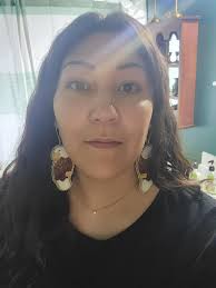 Last pair of elf-made earrings before Christmas!… sterling silver earwire  bound with tiny olive cat's eye and andalusite stones with dangling  freshwater pearls and gold filled chain.