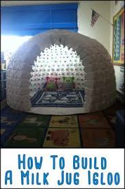This Igloo Made From Repurposed Milk Jugs Will Keep The Kids Entertained For Hours At A Time Cool Diy Projects Crafts For Kids Milk Jug Crafts