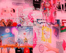 banner library ファッション イラスト かわいい ネオン ポップのバナー wego1 3 5 ネオンデザイン ピンクポップ かわいいポスター