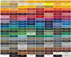 Complete Ral Colour Chart With Names Fabric Colour Chart