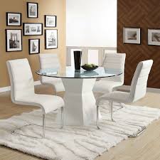 A round dining table from crate and barrel is a beautiful addition to your space. Mauna Round Dining Table White In 2021 Glass Round Dining Table Glass Top Dining Table Round Dining Table Sets