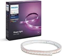 Amazon Com Philips Hue White And Color Ambiance Lightstrip Plus Dimmable Led Smart Light Requires Hue Hub Works With Alexa Homekit Google Assistant Electronics