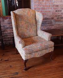 Find the right floral products for your next project and let's create something together. Green And Yellow Floral Pattern Wingback Chair Salvage One