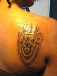 Vantaty 50 sheets black temporary tattoos for men adults ealge dragon lion wolf animals, fake small temporary tattoos for women neck arm thigh, skull tattoo sticker for kids children boys girls tatoos : 84 Wonderful Lion Tattoos For Back