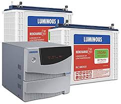 luminous cruze 2kva inverter with rc 18000 battery 2 batteries