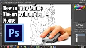 Learn how to draw on a tablet in this comprehensive tutorial for beginners. How To Draw Anime Lineart With A Pc Mouse Photoshop Cs6 Brush Setup Tutorial Youtube