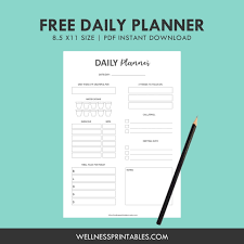 The classic line comes in oatmeal, navy, and gray hardcovers. Free Daily Planner Insert Wellness Printables