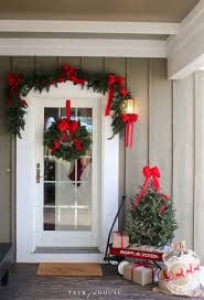 Nostalgic christmas porch decor ideas. Our Outdoor Christmas Decorating Traditional Christmas Decorations Christmas Door Decorations Front Porch Christmas Decor