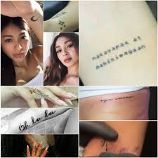 Nadine lustre tattoos, and their meaning thank you so much for watching!!! My Inner Psyche On Twitter It Was Two New Tattoos For Nadine Topguntattoo Nadine Ig Ctto