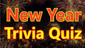 New Years Eve Quiz 2022 New Year Trivia Quiz Fun Facts Youtube