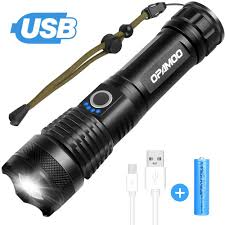 Rechargeable Tactical Flashlight Led Flashlight 3000 Lumen 5 Modes Zoomable Waterproof With Rechargeable Battery Handheld Flashlight For Camping Hiking Biking Outdoor Activity Amazon Com