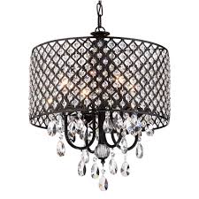 Maybe you would like to learn more about one of these? Reviews For Edvivi Marya 4 Light Antique Black Round Chandelier With Beaded Drum Hanging Clear Crystal Glass Teardrops Epg8015bk The Home Depot