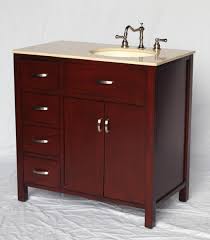 Modern single bathroom vanity espresso single bathroom. 36 Inch Bathroom Vanity With Sink On The Right Side Drawers On The Left 36 Wx21 Dx36 H S2277