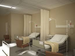 3d Hospital Room Model Hospital Interior Design Hospital Room Hospital Interior