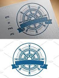 Ship Steering Wheel Logo Vector Wheel Logo Logos Steering Wheel