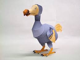 Papermau Dodo Extinct Bird Paper Model By Kizuna Avenue Paper Toys Animal Art Projects Paper Models