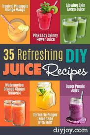 Is there a way to make something healthy taste better than fresh lawn clippings? 35 Refreshing Diy Juice Recipes