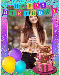 Quickly filter, resize or edit your photos for free. Colorful Happy Birthday Photo Frame Free Online Edit For Friends