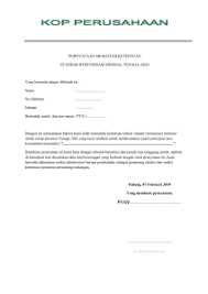 Seperti apa contoh surat pernyataan yang benar? Surat Keterangan Belum Bekerja