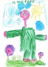 Un Completo Tutto Verde Il Sole E Bellissime Viole Nel Disegno Di Marco Per La Festadelpapa Disegni Bambini Disegni Festa Del Papa