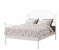 Ikea hemnes king size bed in white. Ikea Metal Double Bed Frame White Luroy Ikea Bed Bed Frame Full Bed Frame