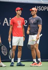 Novak djokovic battles past frances tiafoe in four sets in their first atp head2head meeting to reach the third round. Rafael Nadal And Novak Djokovic All Smiles During Arthur Ashe Kids Day In New York City 2018 Us Open 4 Rafael Nadal Fans