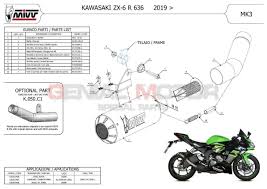 Pot DEchappament MIVV MK3 Carbone pour KAWASAKI ZX-6 R 636 2019 > 2020 |  eBay