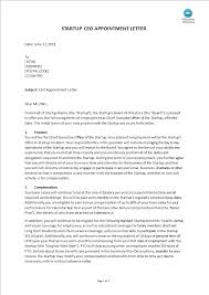 This letter sets out the terms of your appointment. Appointment Chief Executive Officer Letter Templates At Allbusinesstemplates Com
