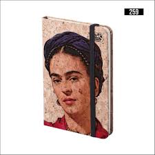 Frida Notebook, Cork Notebook, Rigid Layer, Sheets With Ecological Design,  Nature Lovers, Natural, Vegan