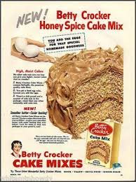 Contains 2% or less of: Vintage Recipe Book Betty Crocker Yellow Cake Mix By Obsequies Betty Crocker Recipes Spice Cake Mix Vintage Baking