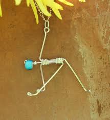 Triangle Pose Sterling Silver Yoga Necklace Stick Figure Etsy Yoga Necklace Wire Work Jewelry Beads And Wire