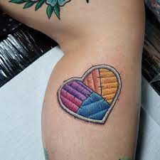 5 662 Likes 103 Comments Duda Lozano Tattoo You Dudalozanotattoo On Instagram Heart Patrocinio Easygl Embroidery Tattoo Tattoos Tattoo Embroidery