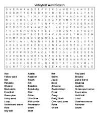 volleyball crossword teaching resources teachers pay teachers