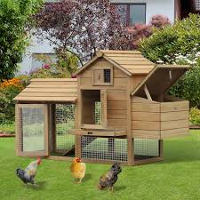 Give your backyard chickens a new home with inspiration from these fabulous chicken coops. Usa Warehouse Solid Wood Enclosed Outdoor Backyard Chicken Coop Kit With Nesting Box Cages Accessories Aliexpress