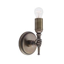 The Urban Electric Company S The Hand Sconce Shown Right In Antique Brass Finish Sconces Lighting Fixtures Light Fixtures