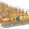 Tin soldiers,54mm, macedonian phalanx, 40 painted figures, collection painting. 1