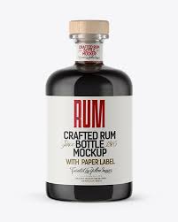 Black Rum Bottle Mockup In Bottle Mockups On Yellow Images Object Mockups Bottle Mockup Mockup Free Psd Rum Bottle