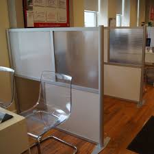 60 Wide X 51 High Office Partition Translucent White Frosted Hammered Freeze Panels Model Sw Office Divider Walls Modern Room Divider Bamboo Room Divider