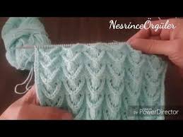 Kabartmali Ajurlu Ucgen Orgu Modeli Yapimi M Visible Com Orgu Baby Knitting Patterns Orgu Desenleri
