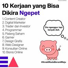 We did not find results for: Bukan Babi Ngepet Daftar Pekerjaan Bikin Kaya Meski Cuma Di Rumah Suara Bogor