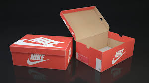 Shoe Box Nike 3d 3d Model Closed Open Types Created Shoe Box Nike Nike T