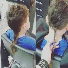 A rat tail is only a tiny fraction of your whole hairstyle. Rattail Braidedrattail Rattailboy Rattail Braid Boy Hairstyles Boys Haircuts Hair And Beard Styles