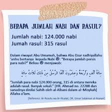 Berapa Jumlah Nabi Dan Rasul Di 2020 Kekuatan Doa