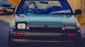 honda accord aerodeck nato green gold wheels retro car cars modified pop up headlights ups