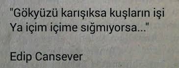 Edip Cansever Guzel Soz Alintilar Ozlu Sozler