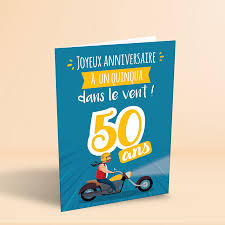 Une carte de voeux anniversaire ou une carte anniversaire musicale est une carte d anniversaire originale qui fait toujours plaisir à la personne qui la les plus belles citations d'amitié pour souhaiter un joyeux anniversaire en toute amitié. Carte Anniversaire 50 Ans Homme La Quinquashop