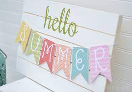 Diy Summer Banner Tutorial Diy Summer Banner Summer Diy Summer Room Decor