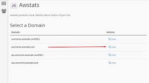 How To View Awstats Of A Domain Using Cpanel Interface